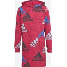 ADIDAS HM4542  ΦΟΡΕΜΑ ΦΟΥΤΕΡ ΜΑΚΡΥΜΑΝΙΚΟ ΜΕ ΚΟΥΚΟΥΛΑ  ΦΟΥΞΙΑ